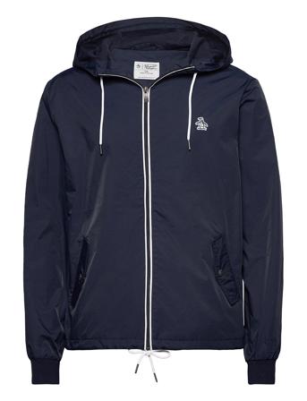 Full Zip Hooded Ratner Jacket Blue Original Penguin