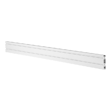 OFFICE Spårpanel i aluminium för skrivbord, 110 cm, vit