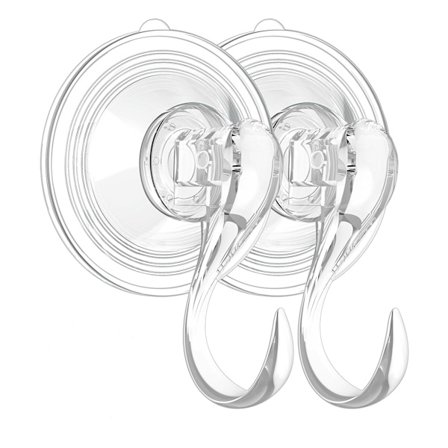 Garland krog, stor klar kraftig sugekop garland krog, aftagelig