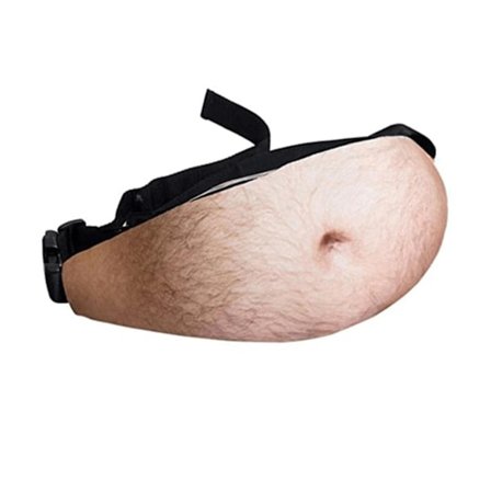 1 stk. Herre Mavemønster Taske, Fars Dags Gave til Far, Sjov Kreativ Mave Sød Print Taljetaske Fanny Pack