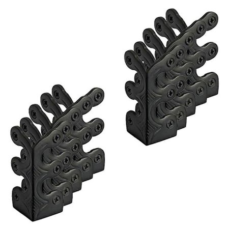 10 stk. Skiffers fodpanel hjørnebeskyttere, massive messing fodliste beskyttere, fodpanel hjørne Pr