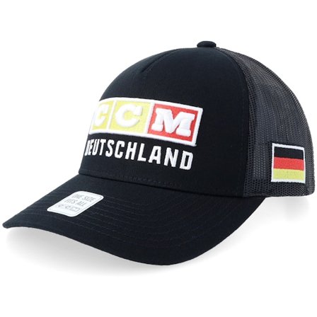 CCM - Flag Team Germany Black Trucker Trucker Black Cap - @ Hatstore