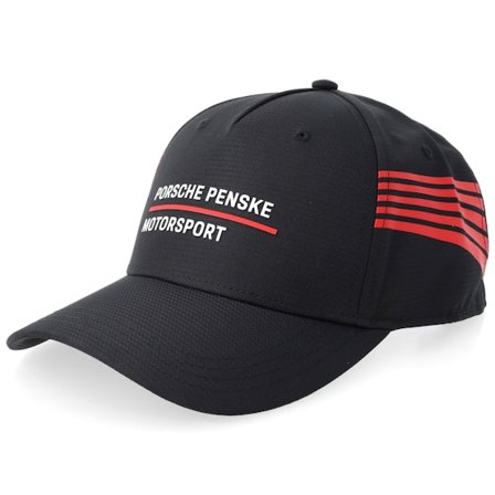Porsche - Negro adjustable Gorra - Porsche Fanwear Penske Cap Black A-frame Adjustable @ Hatstore