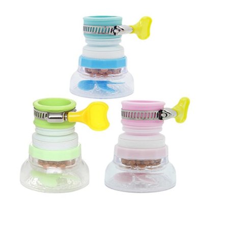 3 roterande kranmunstycken mot stänk, kranvattenbesparande anordning