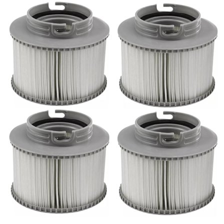 INF Bassengfilter Kompatibelt med MSPA Oppblåsbare Bassenger FD2089 4-pakning