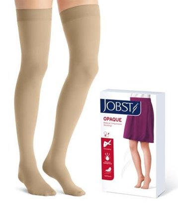 Jobst Opaque klasse 2 lårstrømpe natur str XL, 1 par