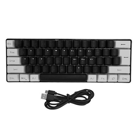 SBSGV G61 Mini RGB Tangentbord LED Bakgrundsbelysning 61 Tangenter Ergonomisk Mekanisk Känsla Trådbundet Gaming Tangentbord för Kontor Företag db