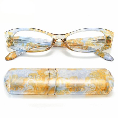 Læsebriller med æskebrille GUL 200 200