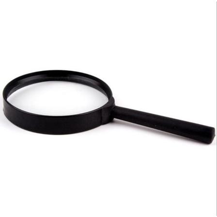 Suurennuslasi 5x Kädessä pidettävä suurennuslasi 7.5 cm Musta