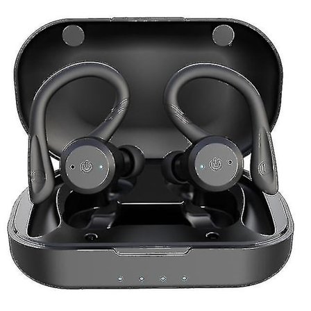 Svømning Vandtæt Bluetooth-hovedtelefoner Dual Wear Sports Trådløse Hovedtelefoner Tws Ipx7 Earbuds Stereo VvO(sort)