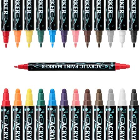 12/24/26/30 farger akryl tusjpenn med dobbel ende vanntett akrylmalingspenn null - 12 color