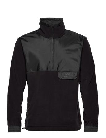 Yu 1/2 Zip Fleece Sweat-shirts & Hoodies Fleeces & Midlayers Musta Helly Hansen