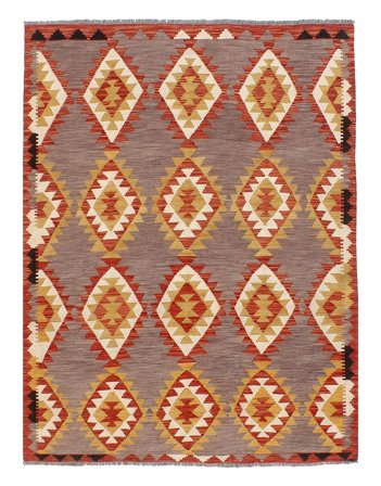 Hand Woven Kilim Afghan Old Style Rug 152X201 Wool Small