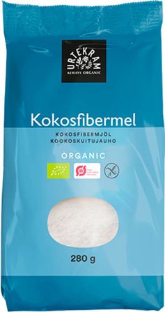 Urtekram Kokosfibermel Ø 280 g, Helse & Madvarer, Mel, Kokosmel