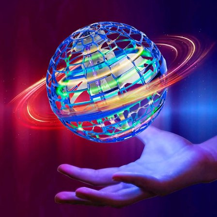 Flygande Orb-bollleksaker Svävande Hover Boomerang Galaktisk Fidget Cool Magic Handstyrd Mini Drone Kosmisk Globe Spinner Säker för Barn 