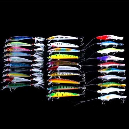 30-pack vieheet, vaappu, Minnow sekoitus, Crankbait