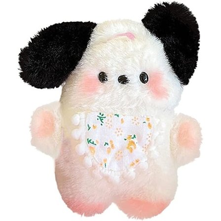 Reptålig och stöttålig hörlursfodral med bedårande plyschhund, kompatibel med AirPods 1/2