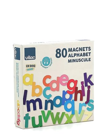 Vilac Magnetic Letters - Lowercase (International) - Multi/patterned - ONE SIZE