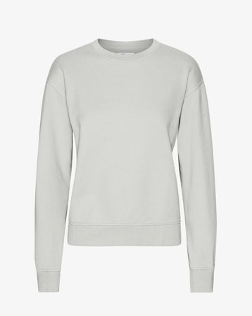 Women Classic Organic Crew - Limestone Grey - Female - L