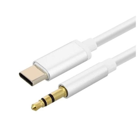 USB Type-C till 3,5 mm-jackadapterkabel för Samsung Galaxy Z Flip6 Plug and Play-kabel för dina hörlurar, bilradio...