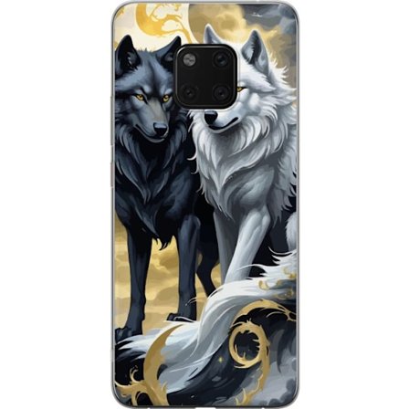 Kompatibelt Mobilskal till Huawei Huawei Mate 20 Pro Vargar i månen
