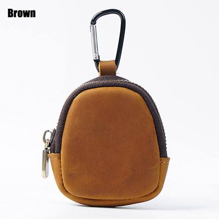 Läder Running Pouch Hörlursväska BRUN - spot sales