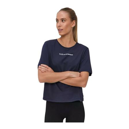 Emporio Armani Ea7 - T-shirts - Blå - Dam - Storlek: Xl, Dam, Storlek: XL