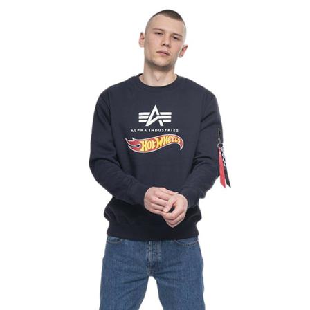 Alpha Industries, Blouse 116316 Niebieski, Mężczyzna, Rozmiar: S