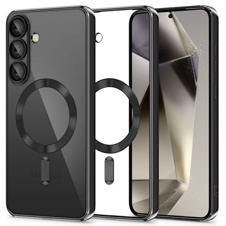 Tech-Protect Mobilskal till Galaxy S25 Magsafe Magflex - Shiny Svart