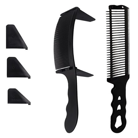 2x/sæt buede positioneringskamme frisørkam hårklippepositioneringskam