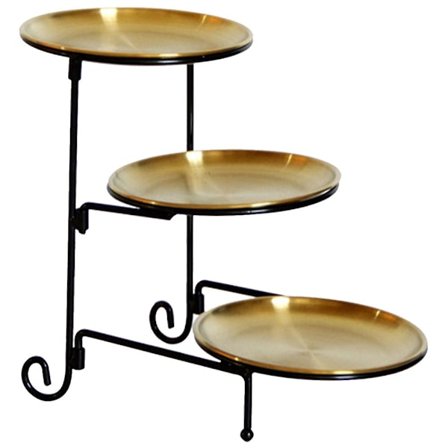 1 set snacks tallrik dessert serveringsbricka cupcake tallrik 3-tiers tårta aptitretare hållare