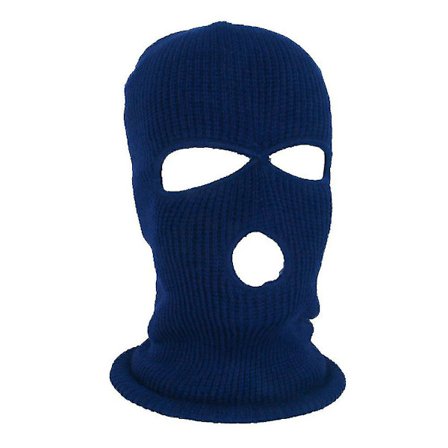 Full Face Skimaske Vinterhue Balaclava Hætte Beanie Varm Taktisk Hat 3 Huller