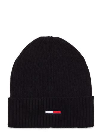 Tjm Flag Beanie Accessories Headwear Beanies Musta Tommy Hilfiger