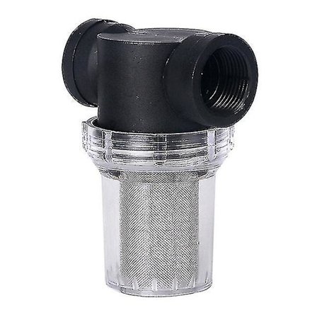 Puutarhan Inline-verkko puhdistussuodatin vesipumppu kastelu kestävä siivilä universaali putki 1 kpl musta