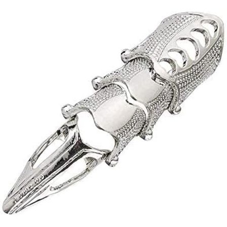 Män Kvinnor Gotisk Punk Led Knuckle Full Finger Klo Ring Statement Smycken, Legering