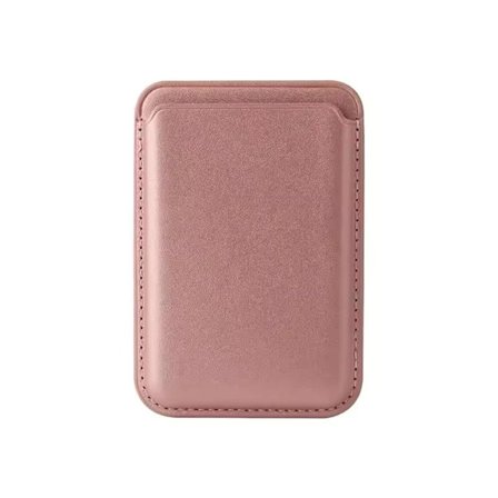 SiGN MagSafe PU Leather Card Holder - Rose Gold