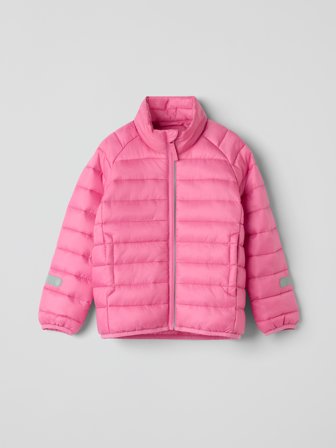 Wattierte leichte Steppjacke - 104 - kinderbekleidung - pink - Polarn O. Pyret