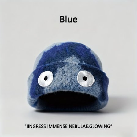 One plus-size Wacky Googly Eye Beanie for kvinner - Livlig oransje nyhetshatt, morsom julebordshattgave, myk elastisk lue for kostyme og daglig moro