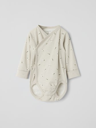 Polarn O. Pyret Förlängningsbar omlottbody bin - 68 - barnkläder - grey