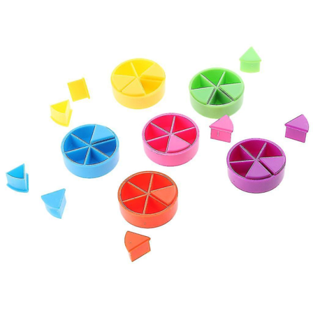 42x Trivial Pursuit Spillbrikker Pie Wedges Set Barn Utvikling av Intelligens
