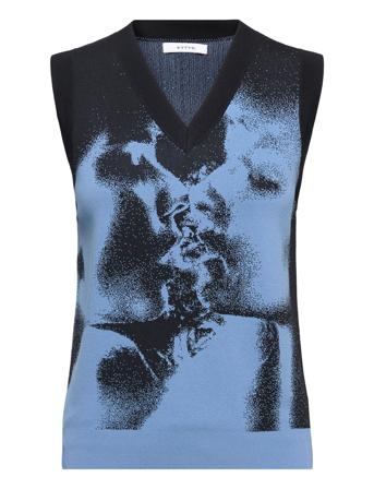 Rui Blue Smoke Vests Knitted Vests Blå EYTYS*Betinget Tilbud