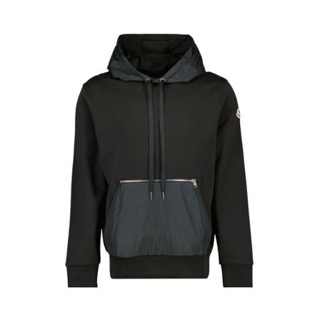 Moncler, Hoodies Czarny, Mężczyzna, Rozmiar: L