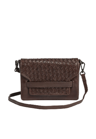 Markberg Vanya Crossbodu Bag Weave Väskor & plånböcker Dam Brun ONESIZE