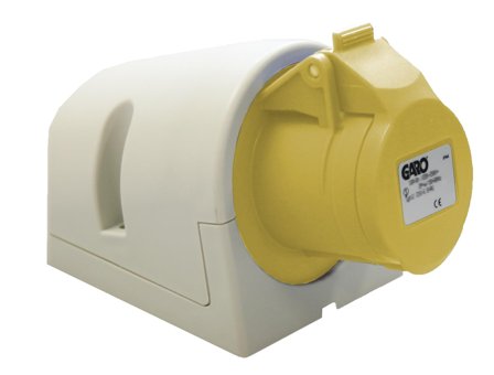 Garo UI 432-4 Q + RU Stikkontakt IP44, 5-polet, 32 A, Quick Gul, 4 h, Stikkontakter & kabler