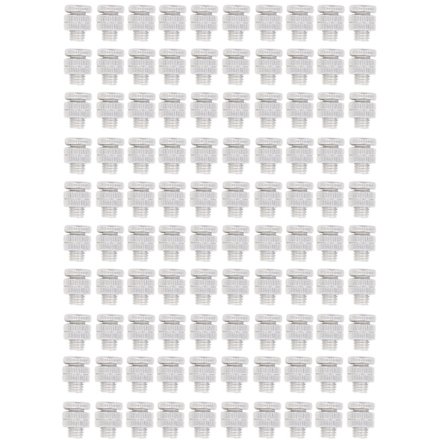 100 stk. elektriske gjerdekoblinger, aluminiumslegering, 0,8 cm gjengede sporbolter for utendørs bruk