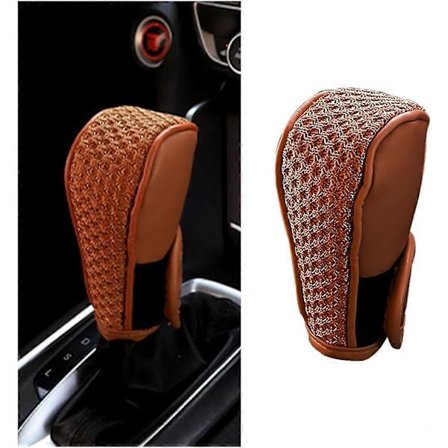 Auton vaihdekepin suojus, liukueste, naarmuuntumaton automaattivaihteen kepin kahvan suojus - musta