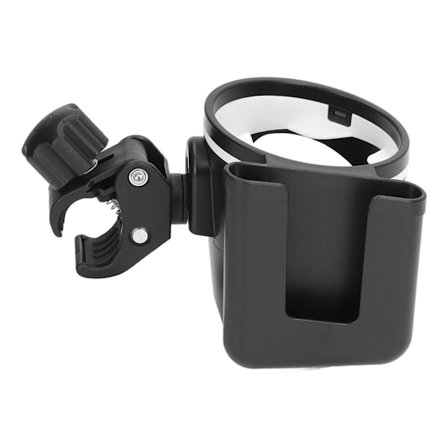 Universal 2 i 1 Baby Klapvogn Kopholder Justerbar 360 Rotation Anti Slip Drikke Rack Clip