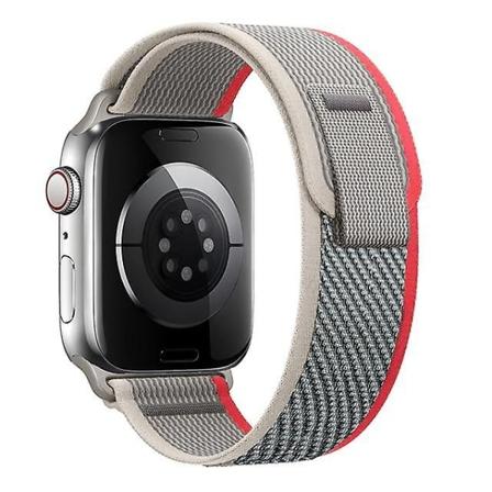 Egnet for Trail Loop Strap for Apple Watch Band Ultra 8 7 6 5 3 Klokke 49mm 45mm 40mm 44mm 41mm 42mm 38mm Nylon Correa armbånd Iwatch Series Watch Red