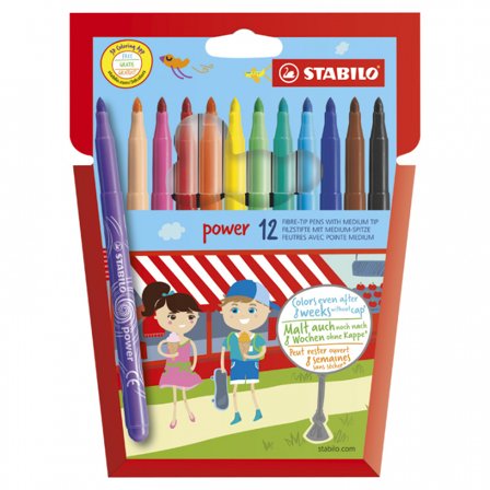 Stabilo Power Felt Tip 12-pack