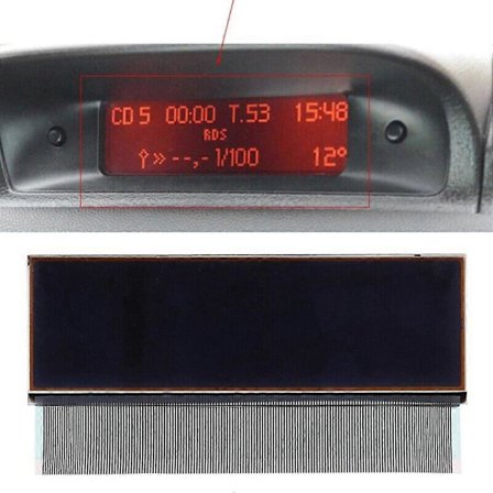 Ersättnings-LCD-skärm för navigationsradio för -PEUGEOT 206 307 för C5 LCD-skärm Biltillbehör Ersättningsdelar